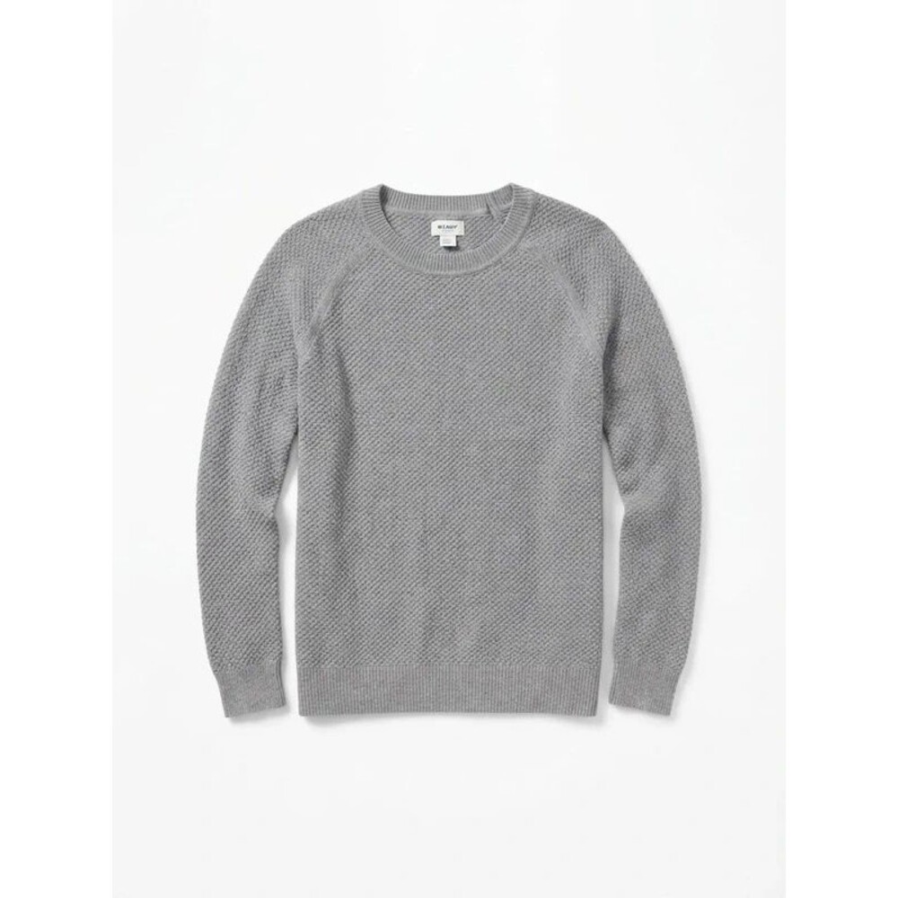 Old Navy Grey Textured Crewneck Tunic Sweater Size Small Neutral Preppy
